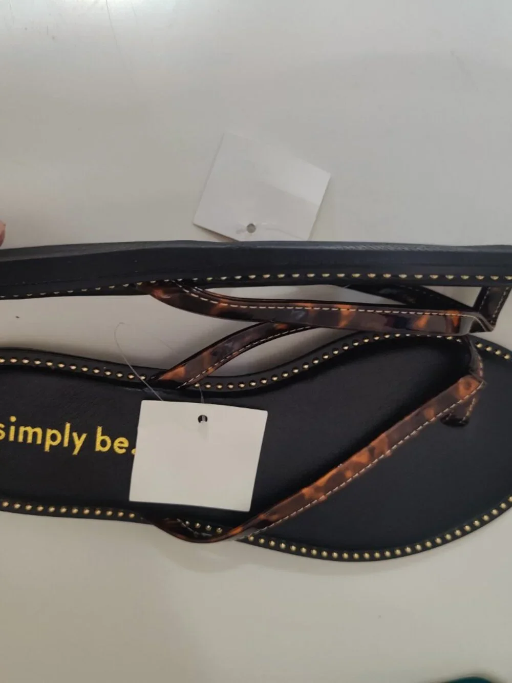 Simply Be Flip Flop Sandals Extra Wide - US Size 8